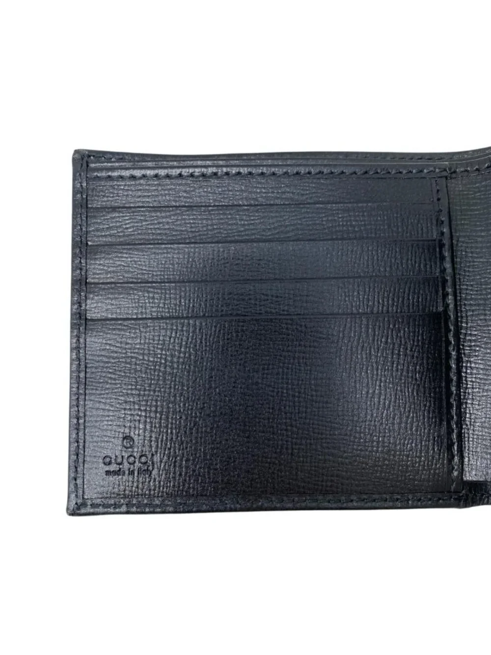 Gucci Bifold Wallet Interlocking G GG Supreme Black